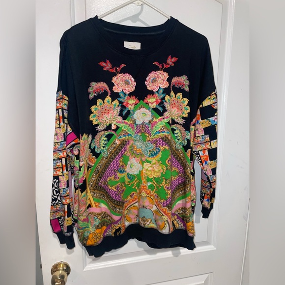 New! Camilla Multicolor Signora Milano Oversized Sweater 🖤 Small - Picture 9 of 16